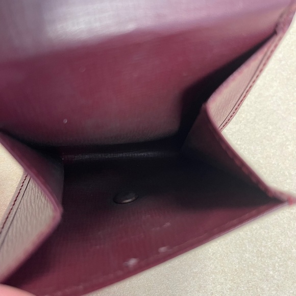 Cartier Vintage Must Line Coin Case Leather Wallet - Bordeaux - Preowned - Picture 6 of 9